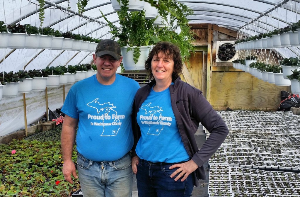Happy last day of Ag Week from Mike and Kathy Fusilier of Fusilier Family Farms - Manchester. They’re pictured here in the 'tropical' paradise of their greenhouse where it’s planting time for them and other greenhouse growers. Mike is a Michigan Farm Bureau Regional Director and Kathy is our current county Farm Bureau president. Photo and write up courtesy of the Wasjtenaw County Farm Bureau.