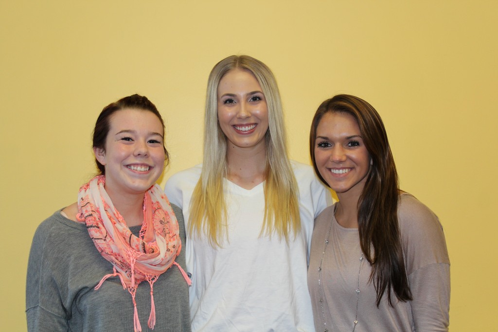 Class of 2017 nominees: Selena Kemeter, Natalie Johnson and Abigail Burch