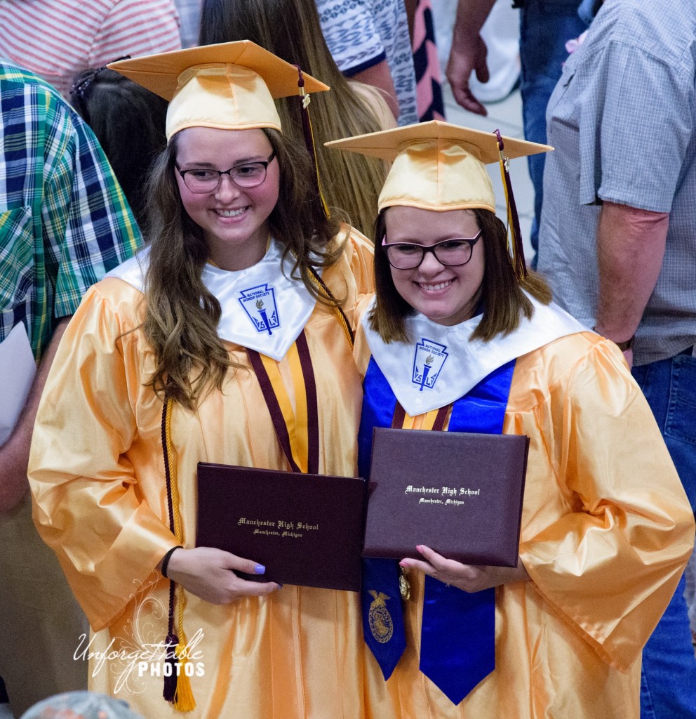 Alisha Allen and Jacy Wacker are proudly displaying their diplomas!