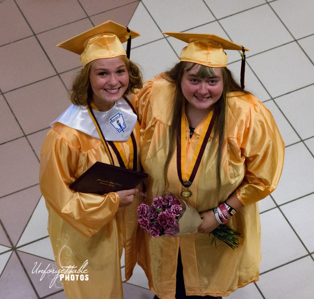Kassidy Zimmer and Jenna Rothfuss are all smiles.