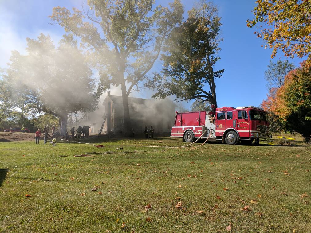 Manchester Township Fire Department practices battling house fires over