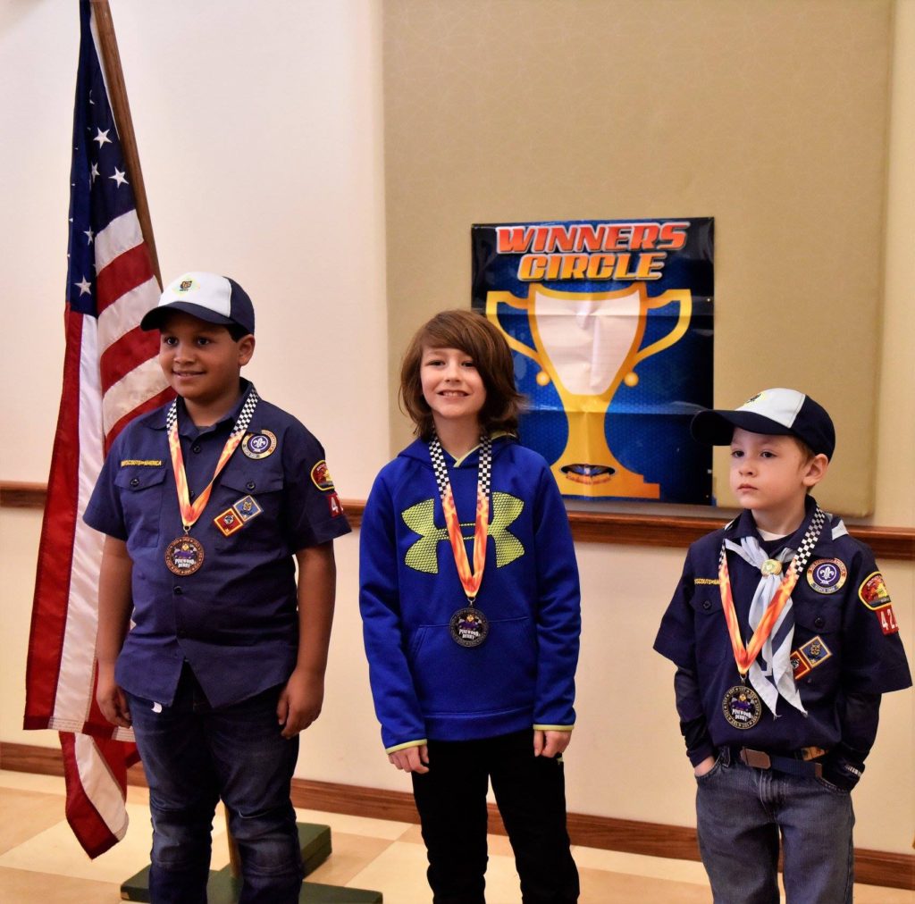 Cub Scout Pack 129 announces Derby winners