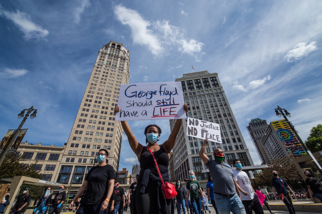 Pain, strength and agitation underlie Detroit protests against police