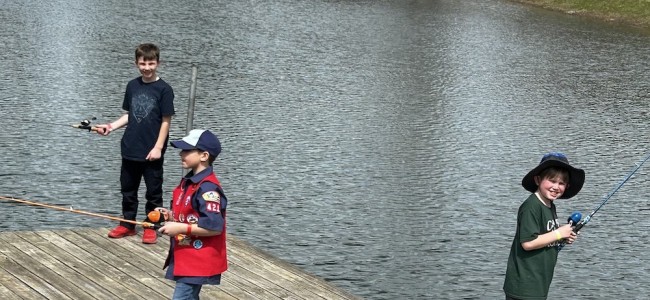 Come fishing with the Cub Scouts and Boy Scouts
