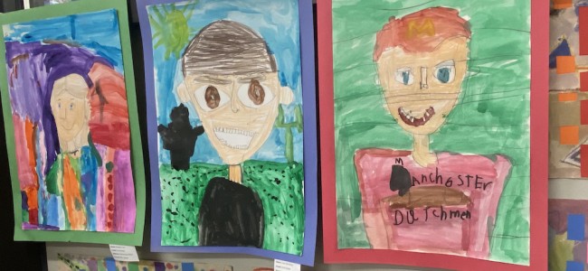 Library hosting Young 5s through 6th grade MCS Art Show