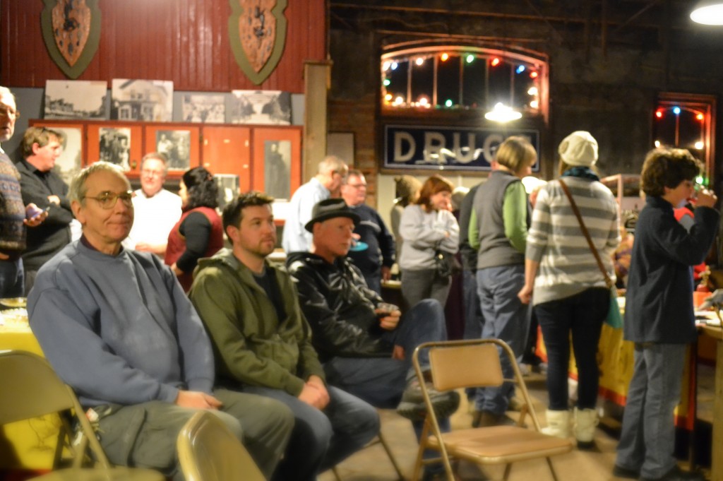 Audience at CAS performance at the Blacksmith Shop.