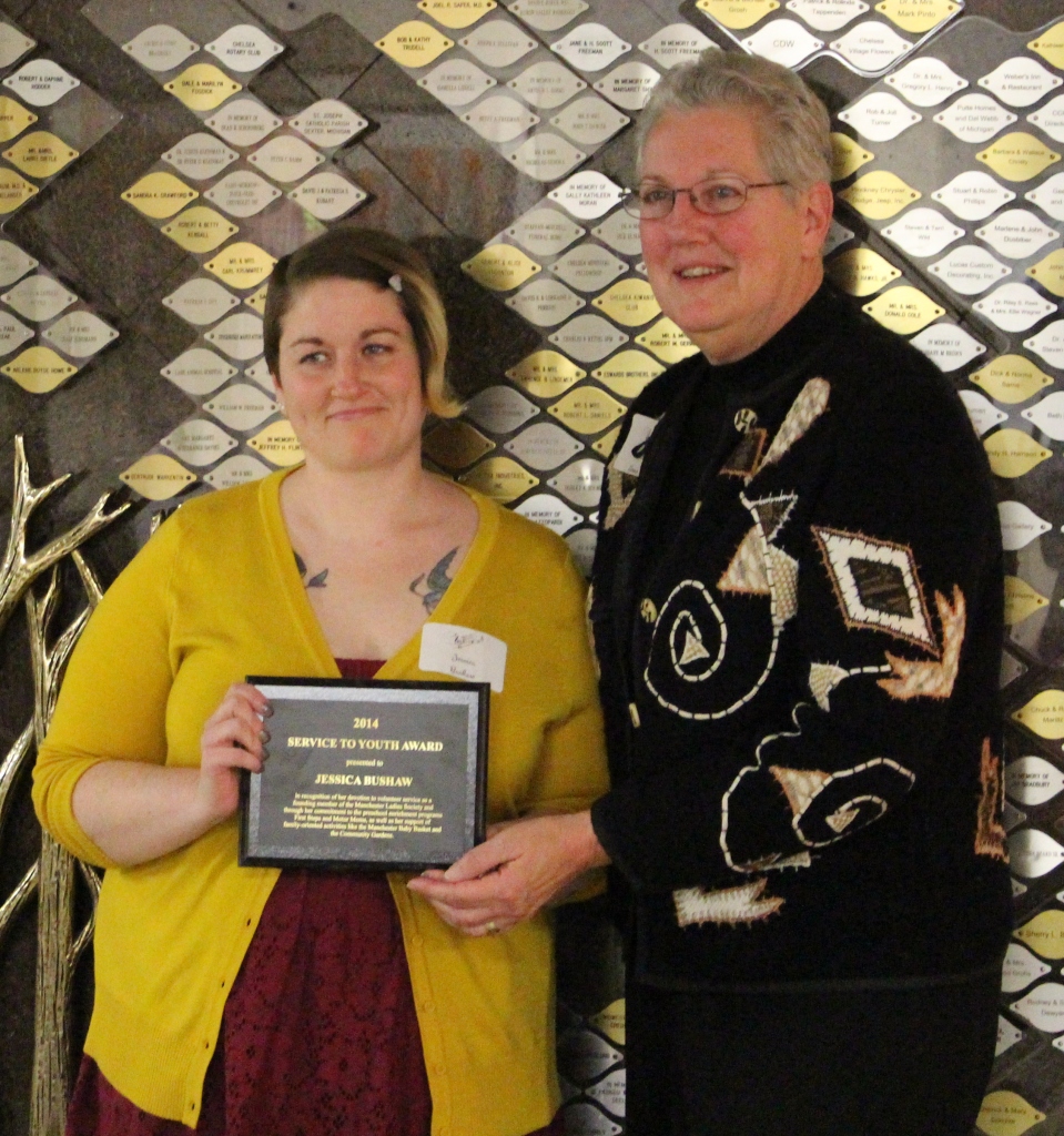 The Service to Youth Award was presented to Jessica Bushaw.