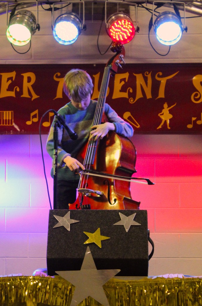 Adyn Skowronski played Viva La Vida by Cold Play on his bass and was accompanied by Javi Castillo Miller on the piano. 