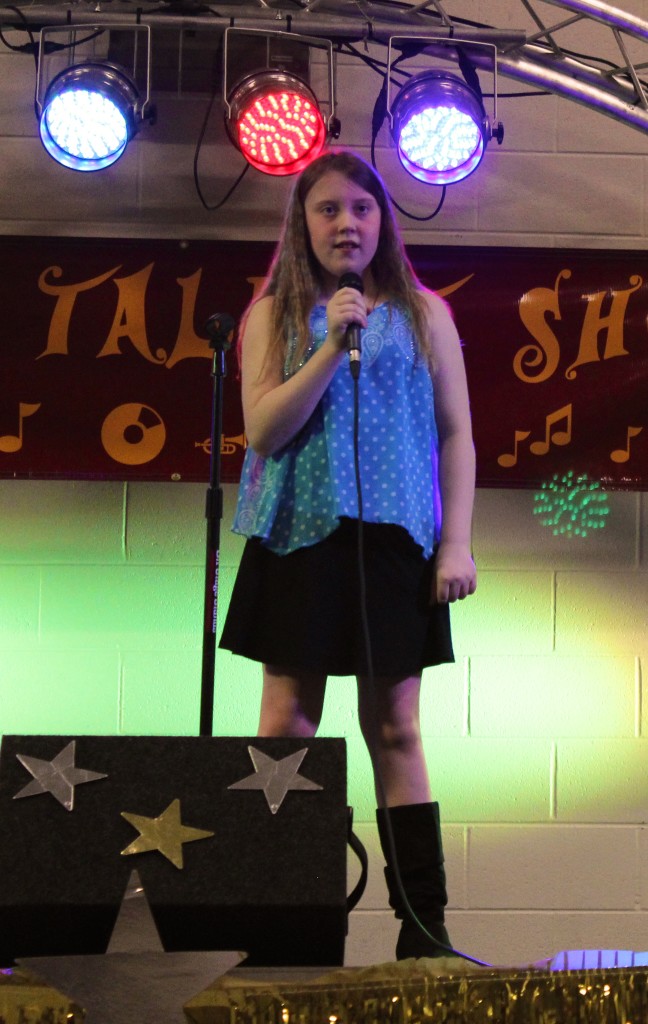 Karlee Schenk sang Try by Colbie Callait. 
