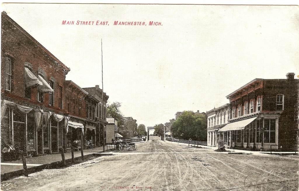 Figure 5 – The Burtless and Conklin Buildings on Near Right Side of Main Street.