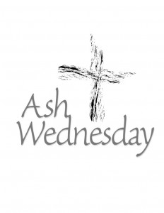 Ash Wednesday with Abstract Cross