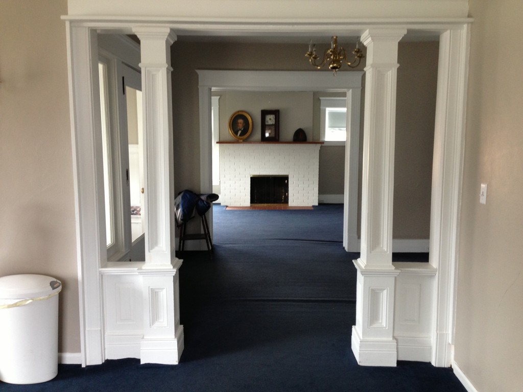 View across the hall into the foyer.