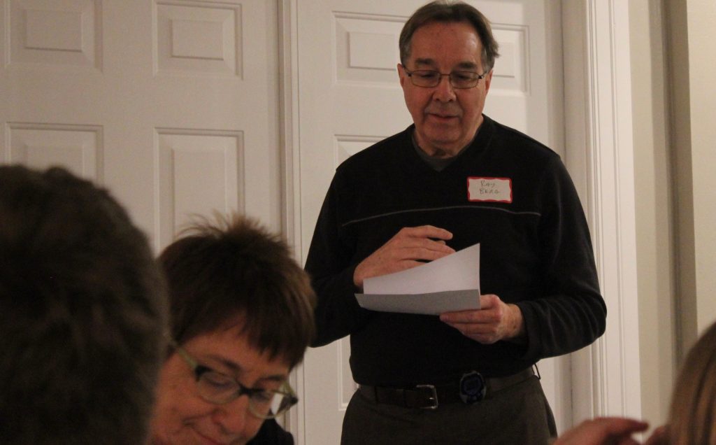 Ray Berg of the Manchester Area Historical Society ran the meeting. 