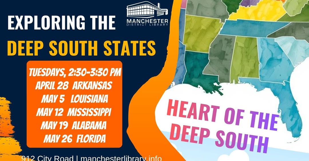 “Heart of the Deep South” cultural series continues | The Manchester Mirror